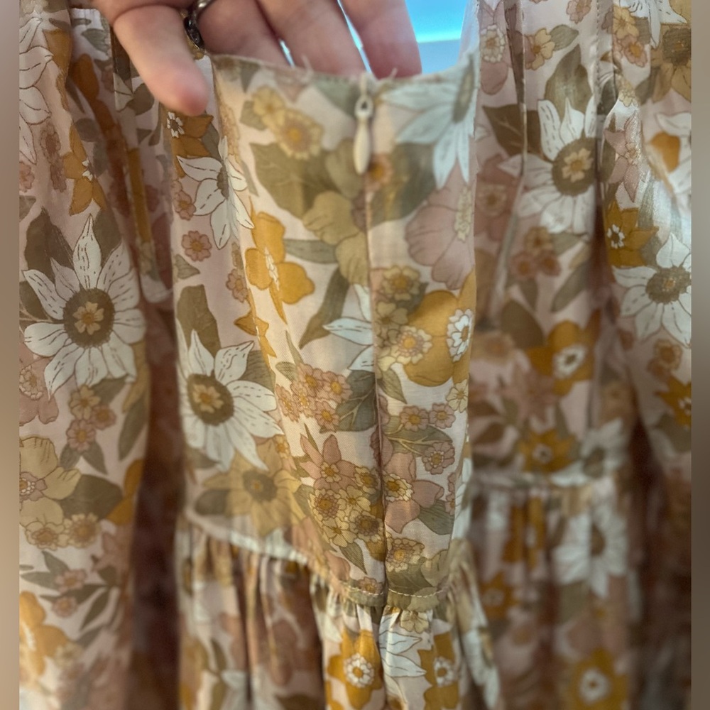 Retro Floral Babydoll Dress - Picture 5 of 5